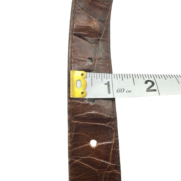 Avignon | Women | Mixed Media Metal Leather Calf Hair Leopard Print Belt | Large - Picture 6 of 9